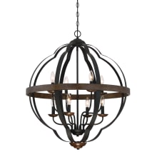 Dare 8 Light 28" Wide Single Tier Candle Style Chandelier