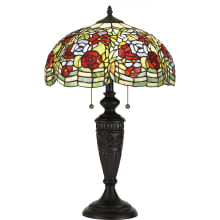 Parmer 2 Light 27" Tall Tiffany Table Lamp