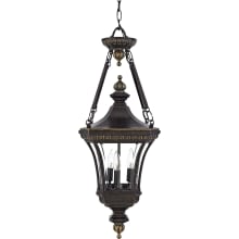 Custer 3 Light 11" Wide Outdoor Pendant Lantern with Clear Glass