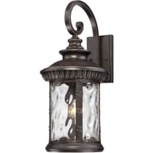 Roosevelt 1 Light 23" Tall Outdoor Wall Sconce with Water Glass