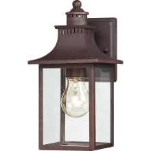 Coffey Single Light 11-1/4" High Outdoor Wall Sconce with Clear Glass Shade