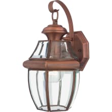 Gaines 1 Light 14" Tall Outdoor Wall Sconce with Clear Glass
