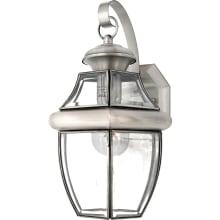 Gaines 1 Light 14" Tall Outdoor Wall Sconce with Clear Glass