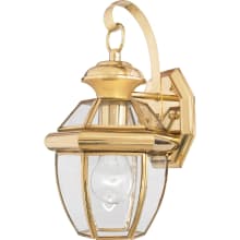 Gaines 1 Light 12" Tall Outdoor Wall Sconce with Clear Glass