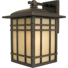 Hickory 1 Light 13" Tall Outdoor Wall Sconce with Opaque Linen Glass