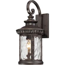 Roosevelt 1 Light 20" Tall Outdoor Wall Sconce with Water Glass