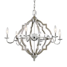 Cooksville 6 Light 26" Wide Candle Style Chandelier
