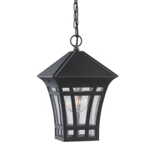 Wayne Single Light 7" Wide Outdoor Mini Pendant with Etched Glass Shade