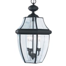 Coles 3 Light 12" Wide Outdoor Taper Candle Full Sized Pendant