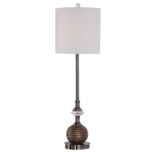 33" Tall Buffet Table Lamp with Crystal Accents