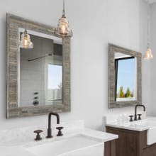 Coastal Rustic Farmhouse 37" x 27" Vanity Bathroom Wall Mirror