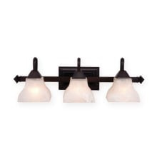 Barrett 3 Light 28" Wide Bathroom Vanity Light