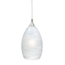 Christopher 4-1/2" Wide Single Light Mini Pendant with White Shade