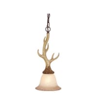 Jaden Single Light 7" Wide Antler Mini Pendant