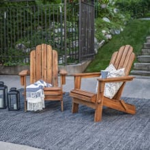 Canberra 28" Wide Solid Acacia Outdoor Patio Adirondack Lounge Chair