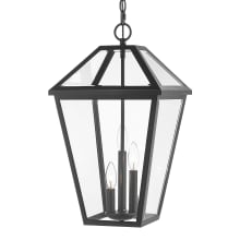 Calvin 3 Light 12" Wide Outdoor Taper Candle Pendant