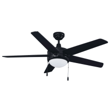 Mirage 50" 5 Straight Blade Indoor Ceiling Fan with LED Bulbs Included