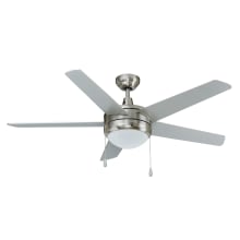 Mirage 50" 5 Straight Blade Indoor Ceiling Fan with Integrated LED Light Kit