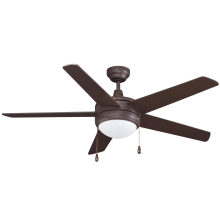 Mirage 50" 5 Straight Blade Indoor Ceiling Fan with LED Bulbs Included