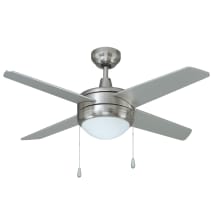 Europa II 44" 4 Blade Indoor Ceiling Fan with Integrated LED Light Kit