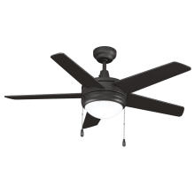 Mirage II 44" 5 Blade Indoor Ceiling Fan with LED Bulbs Included