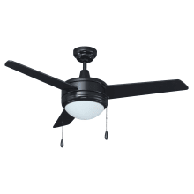 Contempo II 44" 3 Blade Indoor Ceiling Fan with LED Bulbs Included