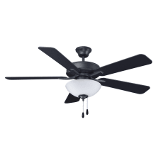 Star Light 52" 5 Blade Indoor Ceiling Fan with LED Bulbs Included