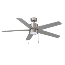 Aldea V 52" 5 Blade Indoor Ceiling Fan with Integrated LED Light Kit
