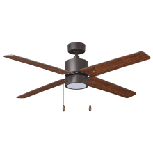 Aldea 52" 4 Blade Indoor Ceiling Fan with Integrated LED Light Kit