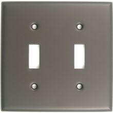 2 Gang Double Toggle Switch Wall Plate Cover