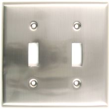 2 Gang Double Toggle Switch Wall Plate Cover