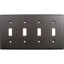 4 Gang 4 Toggle Switch Wall Plate