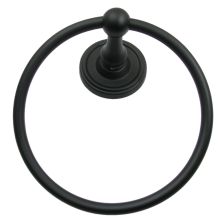 Midtowne 6-1/2" Classic Towel Ring with Round Backplate