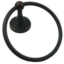 Midtowne 6-1/2" Classic Towel Ring with Round Backplate