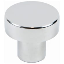 Modern Round Series 1-1/8"  Flat Round Cabinet Knob / Drawer Knob