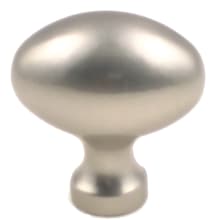 1-3/8 Inch Oval Cabinet Knobs - 10 Pack