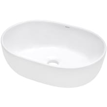 Vista 19" Oval Porcelain Vessel Bathroom Sink