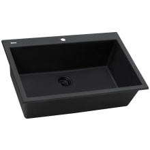 epiGranite 31-1/8" Drop In Single Basin Granite Composite Kitchen Sink