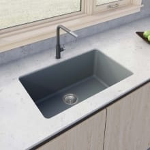 Fiamma 30" Undermount Single Basin Fireclay Kitchen Sink with Basket Strainer