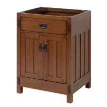 American Craftsman 24" Single Free Standing Vanity Cabinet - Less Vanity Top