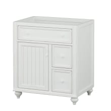 Cottage Retreat 30" Single Free Standing Vanity Cabinet Only – Less Vanity Top