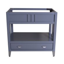 Metro Gray 36" Single Free Standing Wood Vanity Cabinet Only – Less Vanity Top