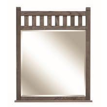 Blake 38" H x 30" W Rectangular Beveled Framed Mirror with Shelf