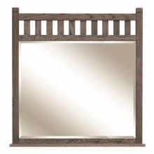 Blake 38"H x 36" W Rectangular Beveled Framed Mirror with Shelf