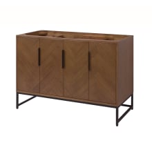 Keenan 48" Single Free Standing Wood Vanity Cabinet Only - Less Vanity Top