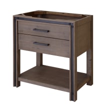 Urban Metallo 30" Single Free Standing Wood Vanity Cabinet Only - Less Vanity Top