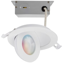 Starfish 4" Integrated RGB LED Adjustable Smart Recessed Trim and Housing - Airtight