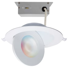 Starfish 6" Integrated RGB LED Adjustable Smart Recessed Trim and Housing - Airtight