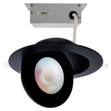 Starfish 6" Integrated RGB LED Adjustable Smart Recessed Trim and Housing - Airtight