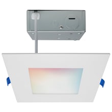 Starfish 6" Integrated LED Shower / Square Smart Recessed Trim and Housing - Airtight